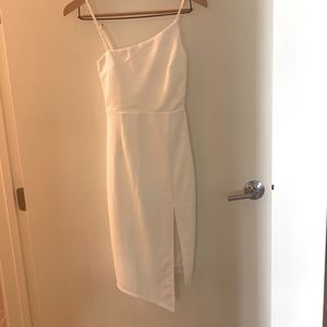Lulus asymmetrical midi dress